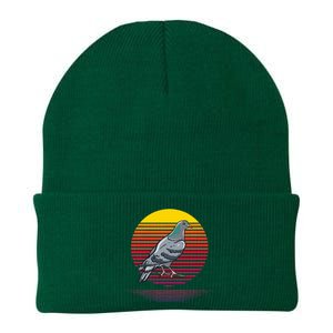 Retro Pigeon Owner Lover Gifts Pigeon Love Gift Knit Cap Winter Beanie