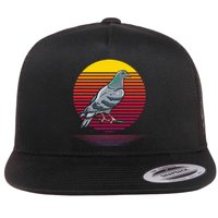 Retro Pigeon Owner Lover Gifts Pigeon Love Gift Flat Bill Trucker Hat