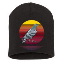 Retro Pigeon Owner Lover Gifts Pigeon Love Gift Short Acrylic Beanie