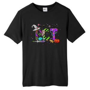 Retro Pct Patient Care Technician Halloween Spooky Season Tall Fusion ChromaSoft Performance T-Shirt