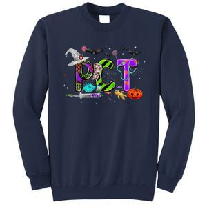 Retro Pct Patient Care Technician Halloween Spooky Season Sweatshirt