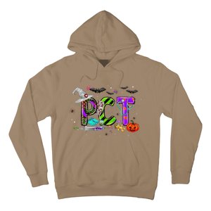 Retro Pct Patient Care Technician Halloween Spooky Season Hoodie