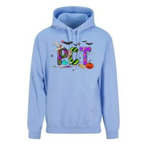 Retro Pct Patient Care Technician Halloween Spooky Season Unisex Surf Hoodie