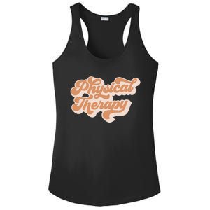 Retro PT PTA Therapy Physical Therapist Ladies PosiCharge Competitor Racerback Tank