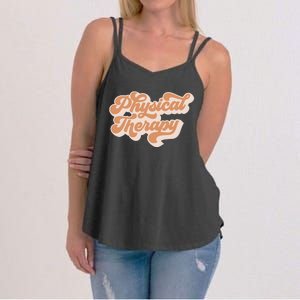 Retro PT PTA Therapy Physical Therapist Women's Strappy Tank