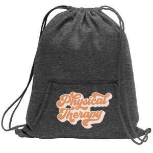 Retro PT PTA Therapy Physical Therapist Sweatshirt Cinch Pack Bag