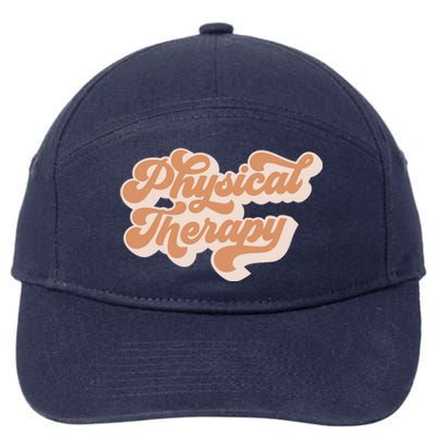 Retro PT PTA Therapy Physical Therapist 7-Panel Snapback Hat