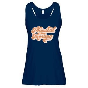 Retro PT PTA Therapy Physical Therapist Ladies Essential Flowy Tank