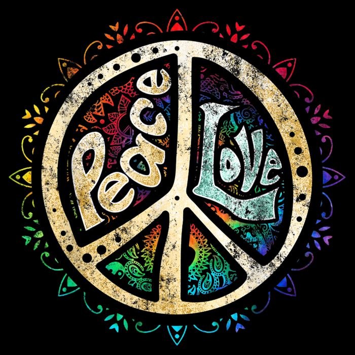 Retro Psychedelic Peace Sign Hip Funky Radical Great Gift Impact Tech Backpack