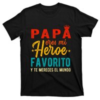 Regalos Para Papa Dia Del Padre Camiseta Mejor Papa Mundo T-Shirt