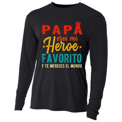 Regalos Para Papa Dia Del Padre Camiseta Mejor Papa Mundo Cooling Performance Long Sleeve Crew