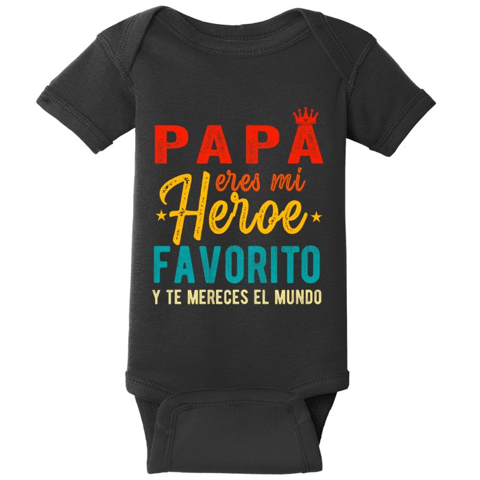 Regalos Para Papa Dia Del Padre Camiseta Mejor Papa Mundo Baby Bodysuit