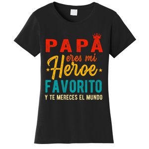 Regalos Para Papa Dia Del Padre Camiseta Mejor Papa Mundo Women's T-Shirt