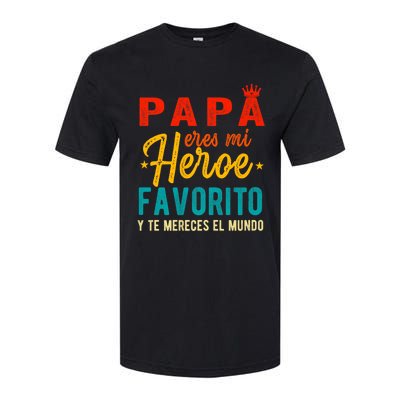 Regalos Para Papa Dia Del Padre Camiseta Mejor Papa Mundo Softstyle CVC T-Shirt