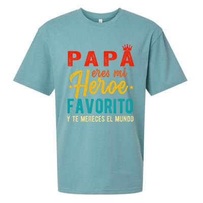 Regalos Para Papa Dia Del Padre Camiseta Mejor Papa Mundo Sueded Cloud Jersey T-Shirt