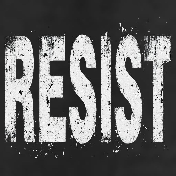 Resist Political Protest 7 Panel Mesh Trucker Snapback Hat