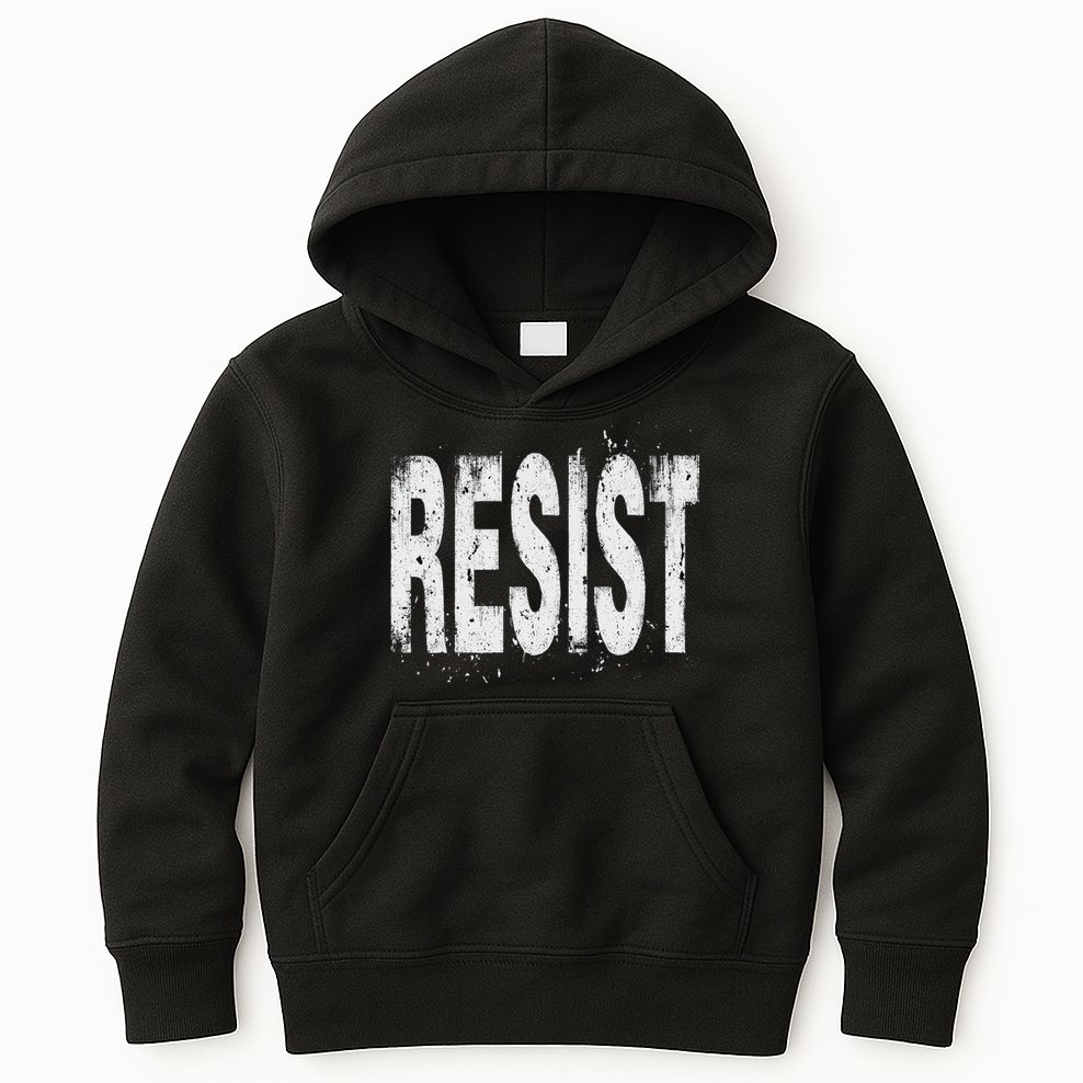Resist Political Protest Kids Hoodie