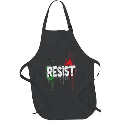 Resist Political Protest Full-Length Apron With Pockets