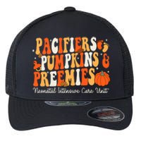 Retro Pacifiers Pumpkins Preemies Thanksgiving Nicu Nurse Flexfit Unipanel Trucker Cap