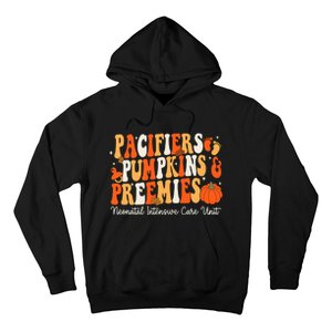 Retro Pacifiers Pumpkins Preemies Thanksgiving Nicu Nurse Hoodie