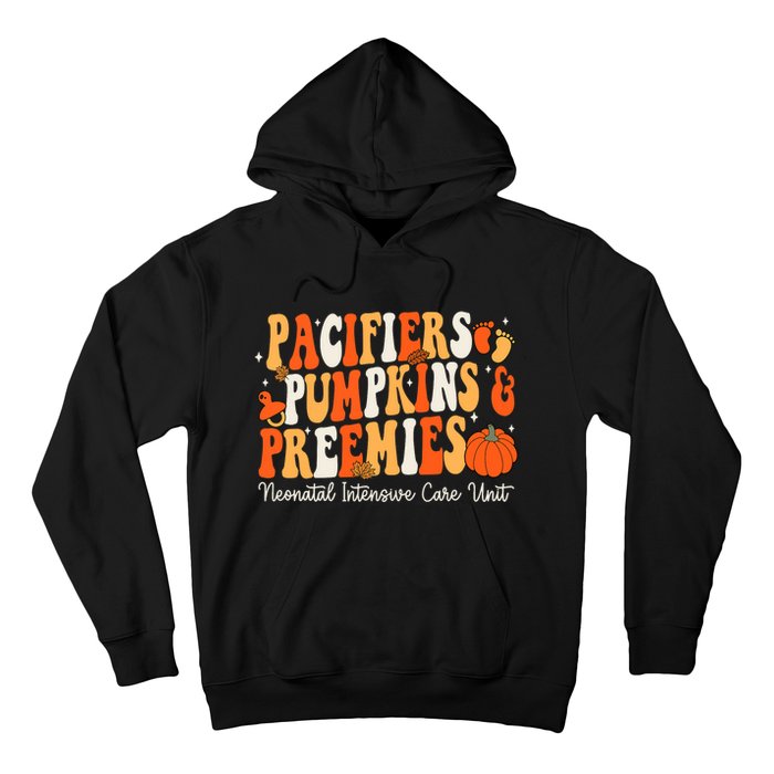 Retro Pacifiers Pumpkins Preemies Thanksgiving Nicu Nurse Hoodie