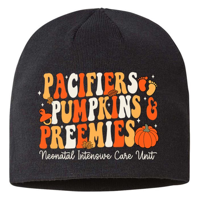 Retro Pacifiers Pumpkins Preemies Thanksgiving Nicu Nurse Sustainable Beanie