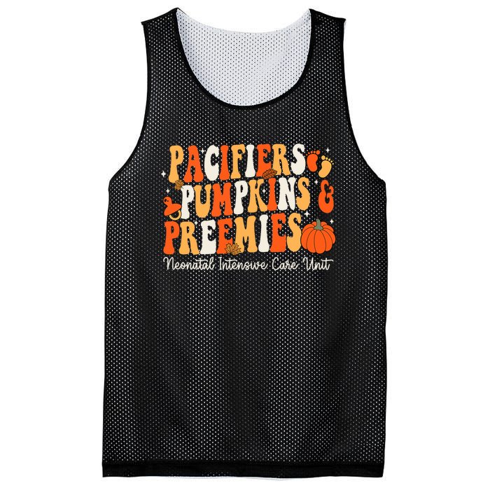 Retro Pacifiers Pumpkins Preemies Thanksgiving Nicu Nurse Mesh Reversible Basketball Jersey Tank