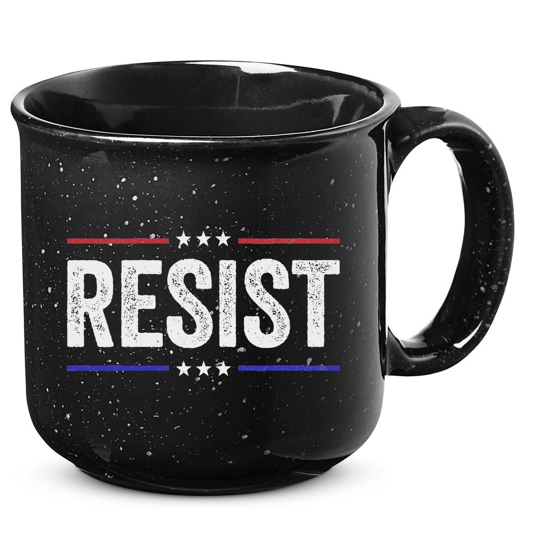 Resist Political Protest Demonstration Rebel 15oz Campfire Ceramic Mug