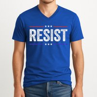 Resist Political Protest Demonstration Rebel V-Neck T-Shirt