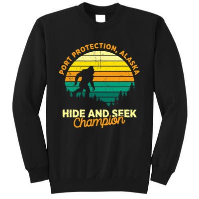 Retro Port Protection, Alaska Big foot Souvenir Sweatshirt