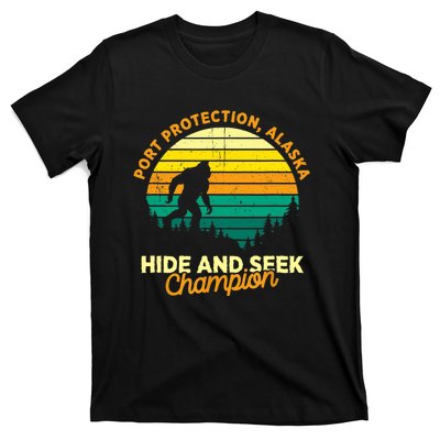 Retro Port Protection, Alaska Big foot Souvenir T-Shirt