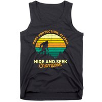 Retro Port Protection, Alaska Big foot Souvenir Tank Top