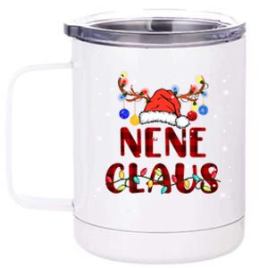 Red Plaid Papa Claus Santa Reindeer Funny Family Christmas Gift 12 oz Stainless Steel Tumbler Cup