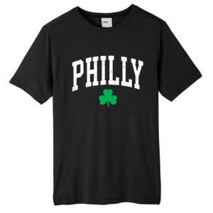 Retro Philly Philadelphia St Patricks Day Clover Boy Girl Tall Fusion ChromaSoft Performance T-Shirt