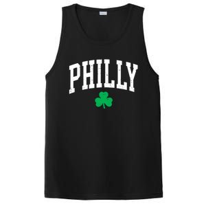 Retro Philly Philadelphia St Patricks Day Clover Boy Girl PosiCharge Competitor Tank