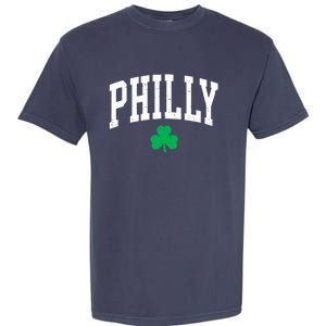 Retro Philly Philadelphia St Patricks Day Clover Boy Girl Garment-Dyed Heavyweight T-Shirt