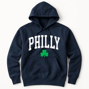 Retro Philly Philadelphia St Patricks Day Clover Boy Girl Hoodie