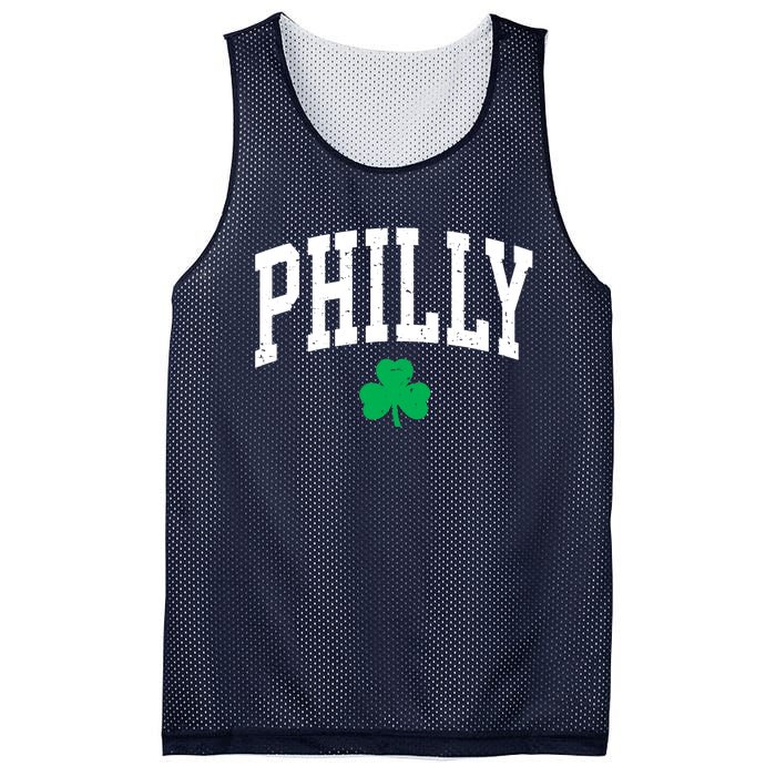 Retro Philly Philadelphia St Patricks Day Clover Boy Girl Mesh Reversible Basketball Jersey Tank