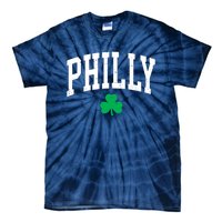 Retro Philly Philadelphia St Patricks Day Clover Boy Girl Tie-Dye T-Shirt