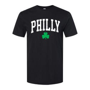 Retro Philly Philadelphia St Patricks Day Clover Boy Girl Softstyle CVC T-Shirt