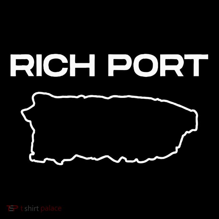 Rich Port Puerto Rico Map Boricua Puerto Rican Pride Graphic Premium T-Shirt