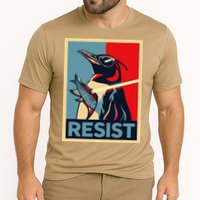 Resist Penguin Protest Bird With Sunglasses Sword Fish Art Performance Shirt