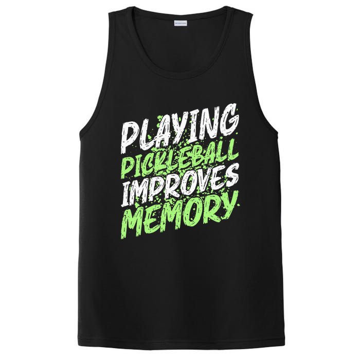 Retro Playing Pickleball Improves Memory Dink Player PosiCharge Competitor Tank