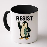 Resist Penguin Protest Against Tariffs Mug