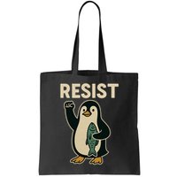 Resist Penguin Protest Against Tariffs Bag