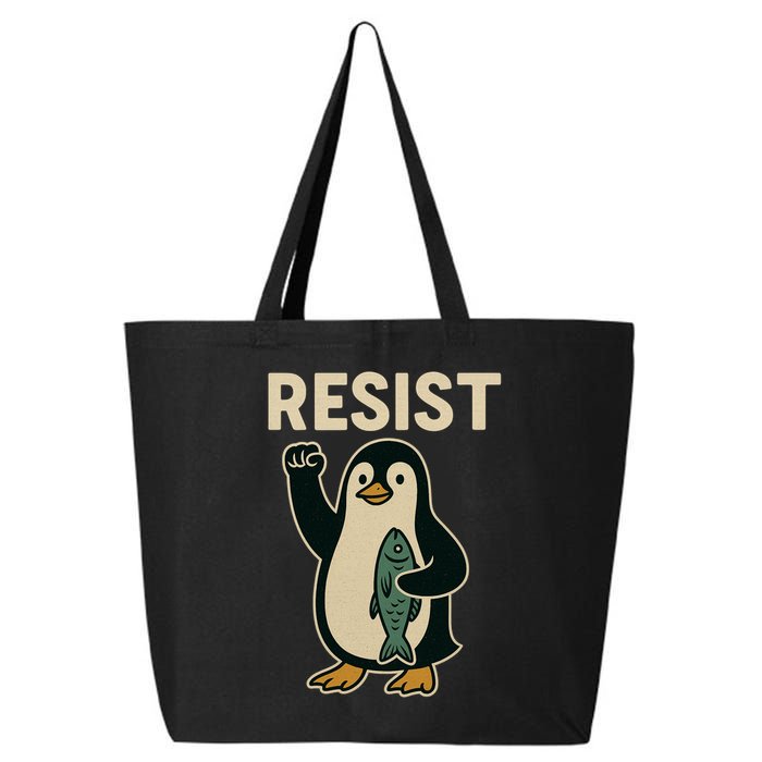 Resist Penguin Protest Against Tariffs 25L Jumbo Tote