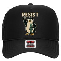 Resist Penguin Protest Against Tariffs Trucker Hat