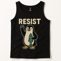 Resist Penguin Protest Against Tariffs Tank Top