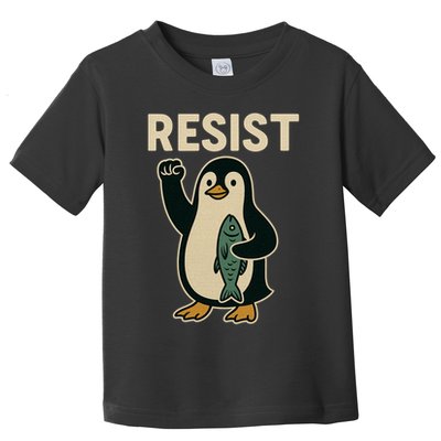 Resist Penguin Protest Against Tariffs Toddler T-Shirt