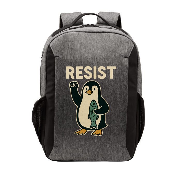 Resist Penguin Protest Against Tariffs Vector Backpack